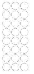 1″ White Round Label Dots Stickers Color Coding Inventory 1 Inch Dot
