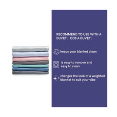 YnM Cooling Weighted Blanket for Adults, 15lbs Heavy Bed Throw … USA FAST SHIP