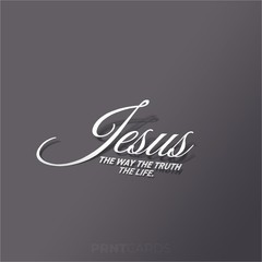 Jesus The Way The Truth The Life – Elegant Script Vinyl Decal | Christian Quote