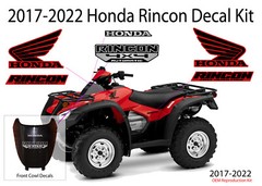 2003 2006 2008 2017 2022 OEM Honda Rincon 4×4 Decal kit Graphics Marks sticker