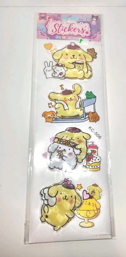 Pompompurin Room Decor 3D Large stickers 4″x3″ see pictures