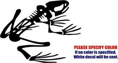 Frog Skeleton Vinyl Decal Sticker Car Truck Window Bumper Various Sizes