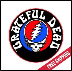 Grateful Dead Hippie Vinyl Wall logo Decal Sticker Icon Peace Various Sizes Acid