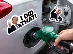 I DID THAT Donald Trump Sticker Decal Car Gas Pump Station 2″ Trump Sticker 20PK