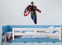 CAPTAIN AMERICA WALL ART STICKER – 5 x great sizes – Great decal for any room