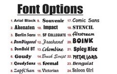 Custom Text Vinyl Lettering Sticker Decal Personalized Window Wall Business Car