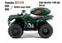 Yamaha Bruin 250 350 OEM ATV Tank Plastic Decal Graphic Sticker Kit upgrade