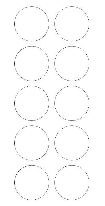 1.5″ White Round Label Dots Stickers Color Coding Inventory 1.5 Inch Dot