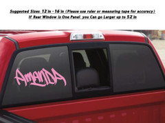 Custom Personalized Graffiti Tag Name Decal Sticker for Car Window Tumbler Wall