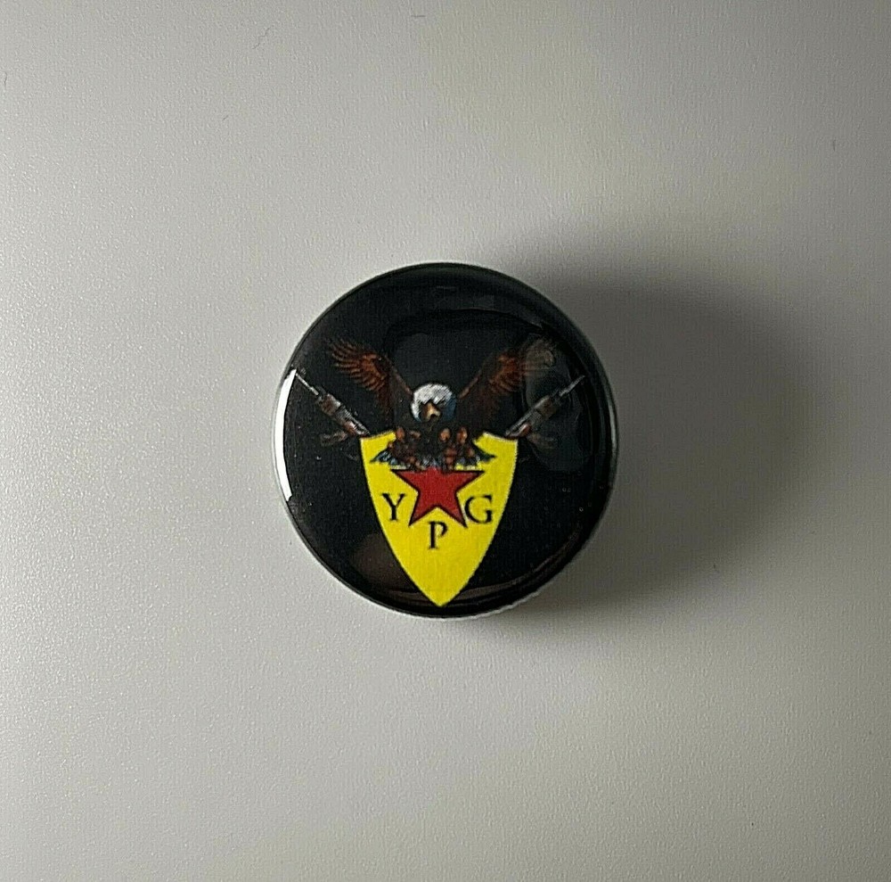 YPG Rojava People’s Protection Unit 1.25″ Button Y001B125 Pin Badge