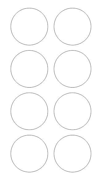 2″ White Round Label Dots Stickers Color Coding Inventory 2 Inch Dot