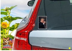Trump Middle Finger Decal Sticker Flipping Off Political MAGA F*** You Funny USA