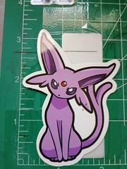 POKEMON STICKER X ESPEON D20 3X3 INCHES STICKER X VYNIL DIE CUT HIGH GLOSS X