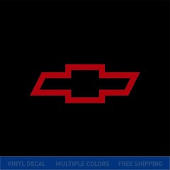 Chevy Bowtie Logo Vinyl Decal Sticker | Chevrolet Truck Car Window Graphic