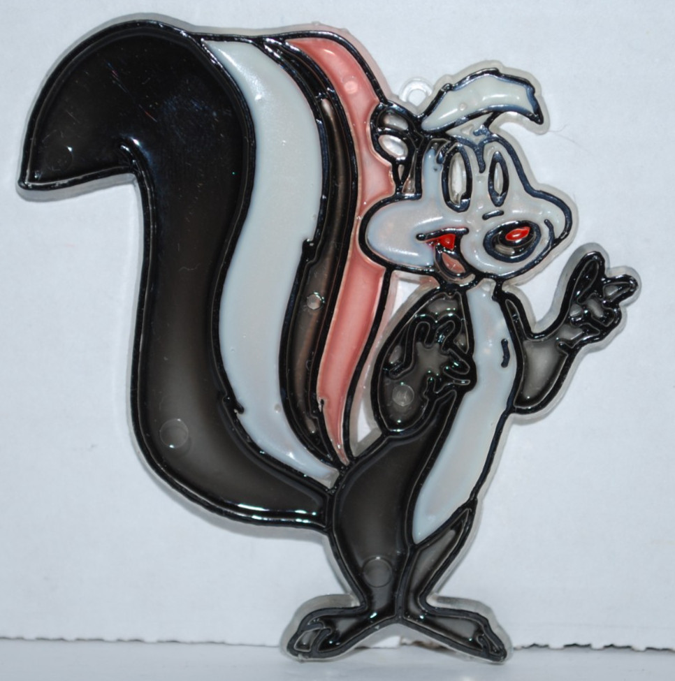 Suncatcher Pepe Le Pew Looney tunes Plastic Multicolor Approximately 3″ X 3″