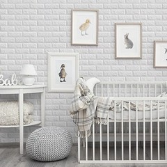Soundproof Wall Panel Stickers Waterproof Foam Tiles DIY Design Easy Care