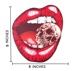 Lips Easy Iron on Sublimation Stickers Rainbow Skull Love Lips T-shirts (3 Pack)
