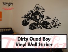 Dirty Quad Boy Rider Vinyl Wall Sticker