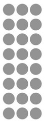1″ Silver Round Label Dots Stickers Color Coding Inventory 1 Inch Dot
