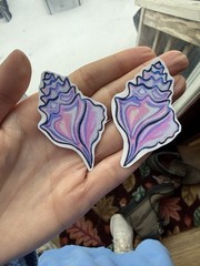 Multicolor Pastel Shell Sticker Vinyl By Liz Benavides
