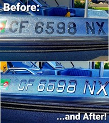 Boat Registration Numbers & Letters 2 Pack 3″ x 15″ Boat & Jetski Stickers X2GR