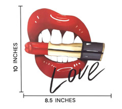 Lips Easy Iron on Sublimation Stickers Rainbow Skull Love Lips T-shirts (3 Pack)