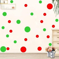 Wall Decal Vinyl Stickers – Color: Lime Green&red