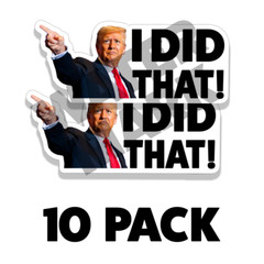 I DID THAT Donald Trump Sticker Decal Car Gas Pump Station 2″ Trump Sticker 20PK