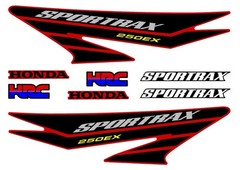 2004 Honda TRX 250ex Mark Decal Graphic Sticker Emblem Kit Set SPORTRAX 250 EX