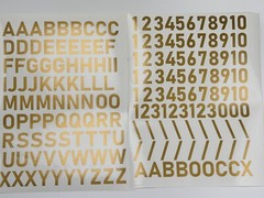 3X Alphabet & 0-10 Vinyl Decal Numbers – Mailbox, Wall, Address, Locker Stickers