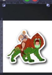 HEMAN VYNIL STICKER 3X3