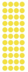 3/4″ Light Yellow Round Label Dots Stickers Color Coding Inventory 3/4 Inch Dot