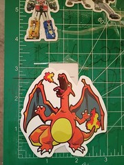 POKEMON STICKER XCHARIZARD 3X3 INCHES STICKER X VYNIL DIE CUT STICKER HIGH GLOSS