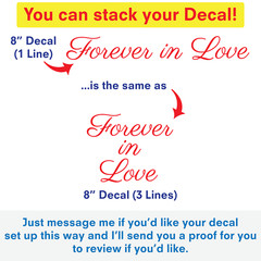 CUSTOM Text Sticker Vinyl Lettering Decal – Personalized Text Decal for Car SUV