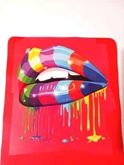 Lips Easy Iron on Sublimation Stickers Rainbow Skull Love Lips T-shirts (3 Pack)