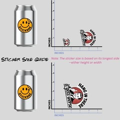 Sarcastic “Hang In There, It Gets Worse” Stickers: 4-Pack Snarky Vinyl Decals