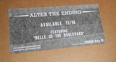 Dashboard Confessional Alter the Ending Sticker 2010 Promo (rectangle) 6×3