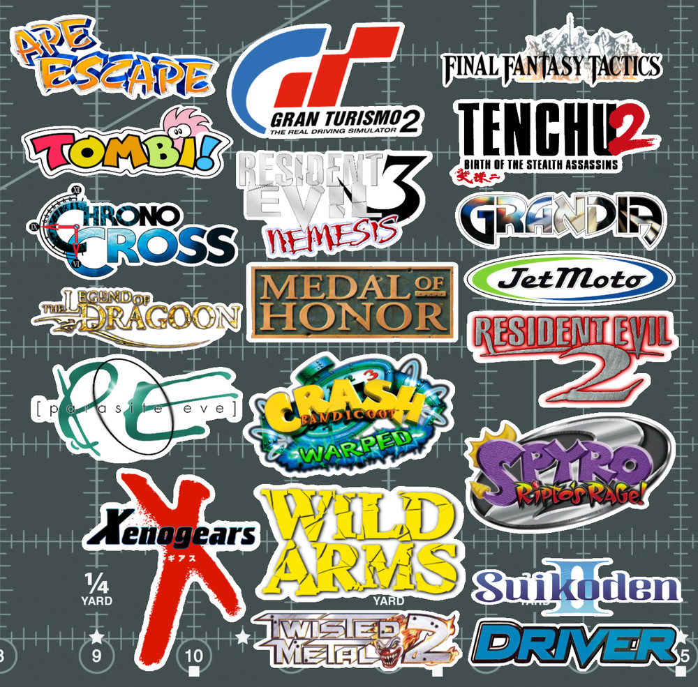 20 Playstation PSX Logo Stickers – White, Clear or Holographic -Waterproof Vinyl