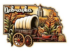 Nebraska Sticker Stickers A254