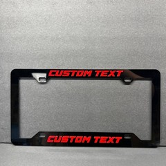 Custom Car License Plate Frame 3D Laser Cut Multicolor Personalized NAME LOGO