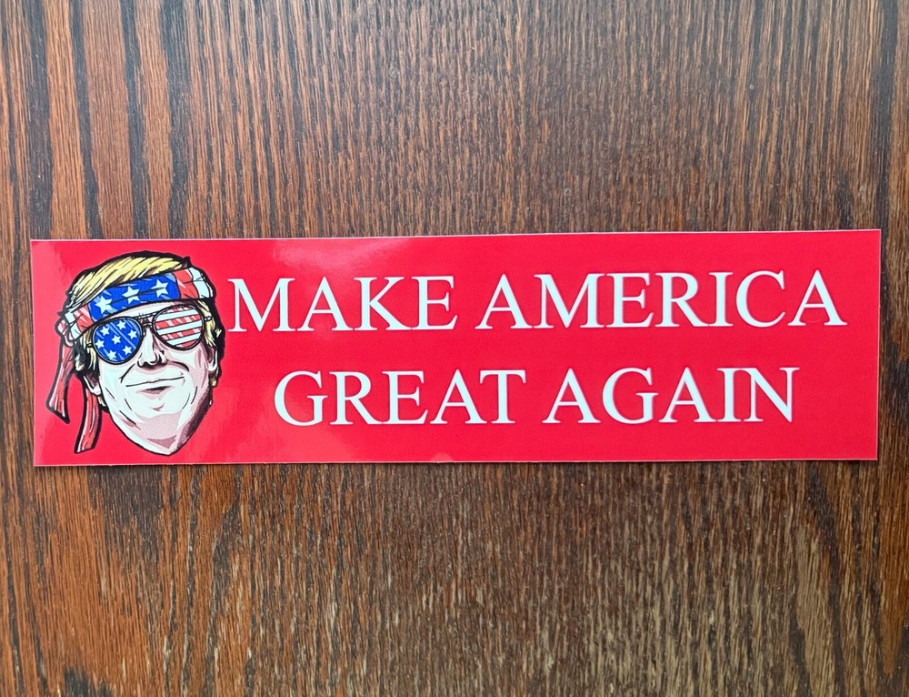 Donald Trump: Make America Great Again Cartoon Bumper Sticker