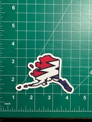 Alaska Stealie – Grateful Dead – Laminated Vinyl Sticker – 2″x3″