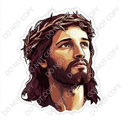 Laminated Vinyl Decal Die Cut Waterproof Sticker – Jesus Christ