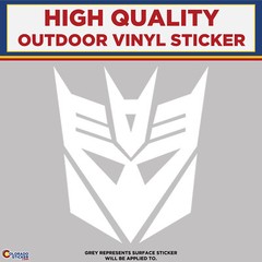 Decepticon Die Cut , High Quality Vinyl Sticker Decals