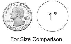 1″ Silver Round Label Dots Stickers Color Coding Inventory 1 Inch Dot