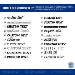 Custom Text Vinyl Lettering | Any Text Name | Premium Vinyl Decal Sticker