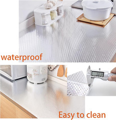Kitchen Wallpaper Oil Proof Sticker Backsplash Aluminum Foil Oil Self-Adhesive P