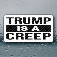 TRUMP IS A CREEP 25-250pcs sticker funny prank joke political anti trump
