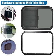 Horizontal RV Windows- 24″ W x 20″ H – Tinted Sliding RV Window with Net