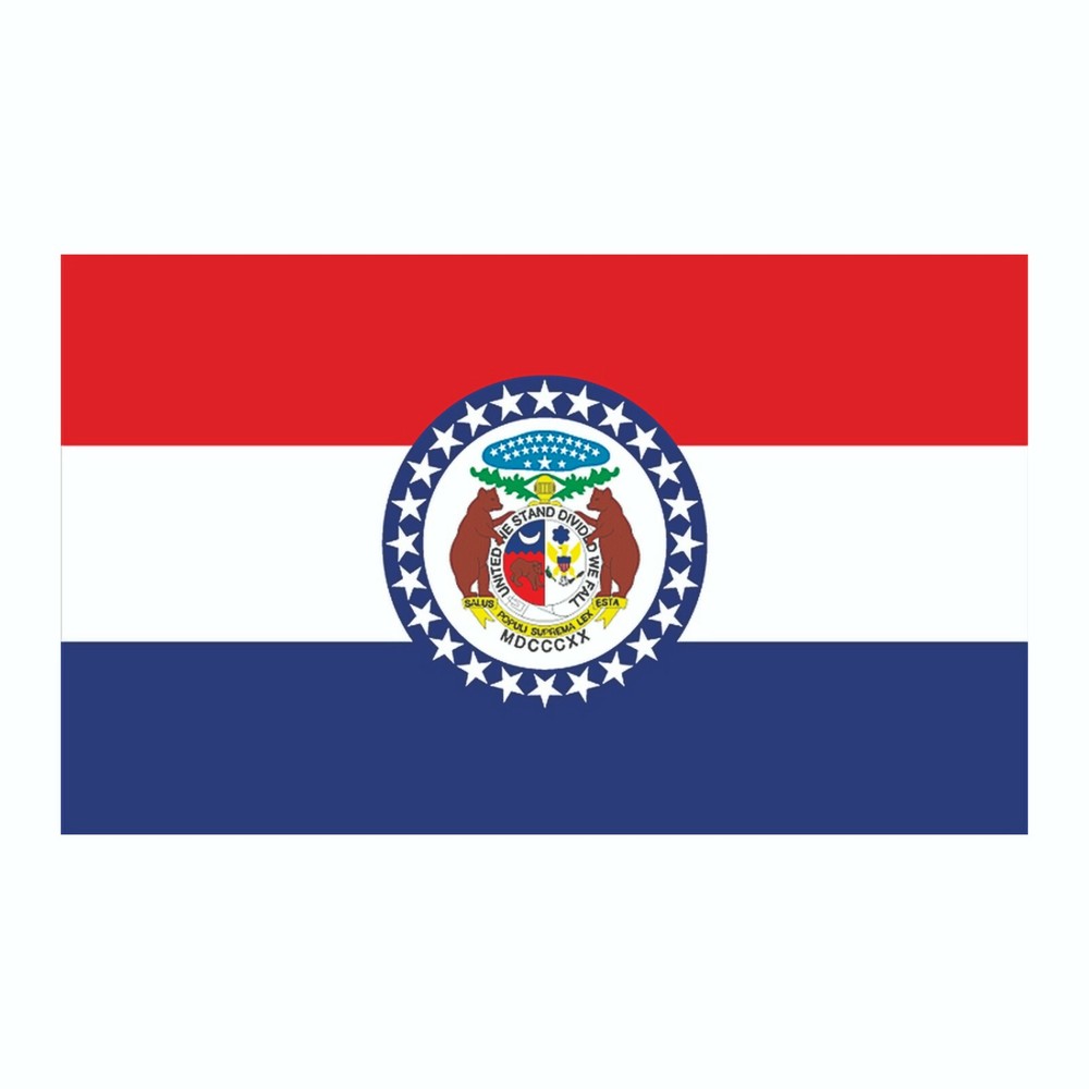 Missouri State Flag Sticker, Decal, Bumper Sticker Vacation Sticker 3″ x 5″